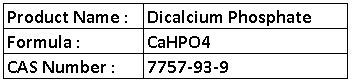Dicalcium Phosphate