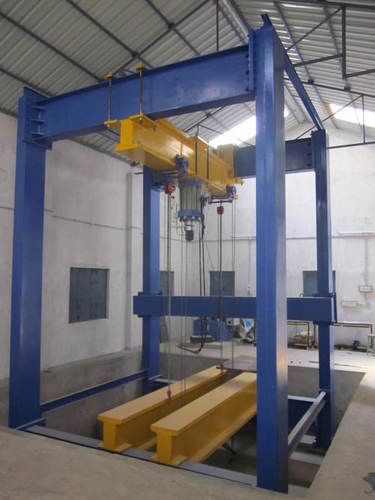 load frame Static with Hydraulic Jack of 100 ton C