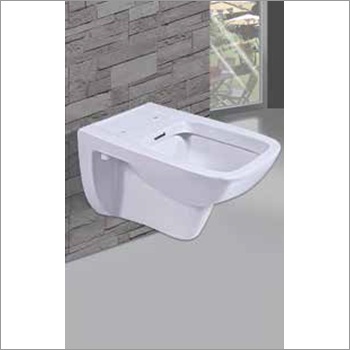 White Wall Hung Square Water Closet