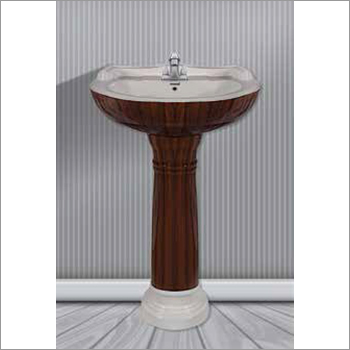 Wooden Type Pedestal Wash Basin
