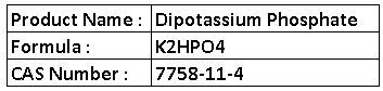 Dipotassium Phosphate - K2HPO4 Powder, 99% Purity | High Stability, Water Soluble, For Trypticase Soy Agar Production