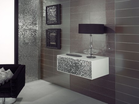 BLACK SLATE WALL TILES