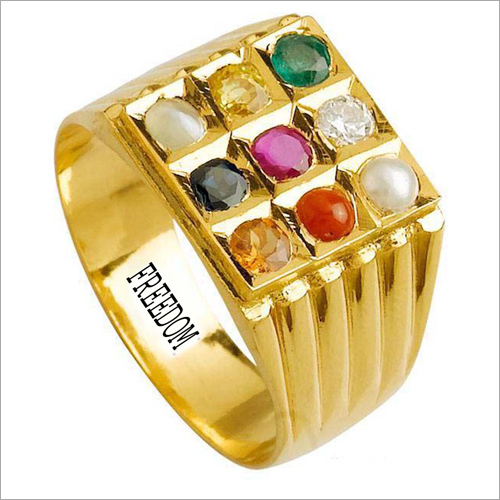 Square Navratna Ring