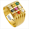 Square Navratna Ring