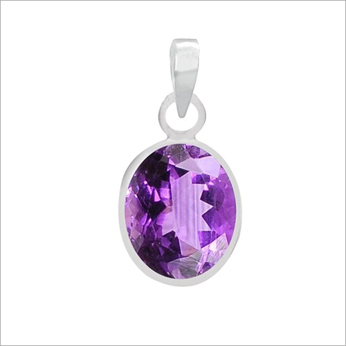 Amethyst Silver Pendant