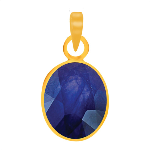 Blue Sapphire Panchdhatu Pendant