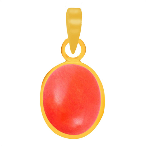 Coral Panchdhatu Pendant