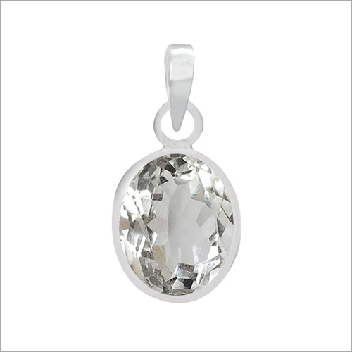 Crystal Silver Pendant