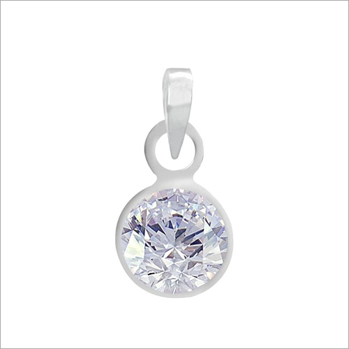 Zircon Silver Pendant