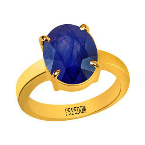 Blue Sapphire Panchdhatu Ring