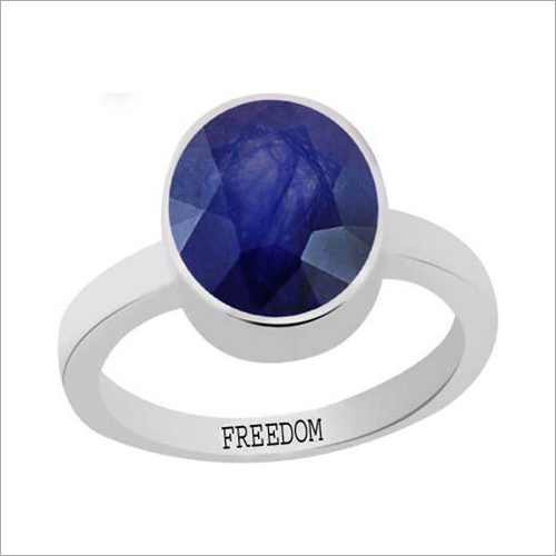 Blue Sapphire Silver Ring