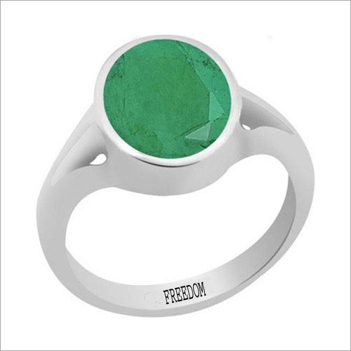 Emerald Silver Ring