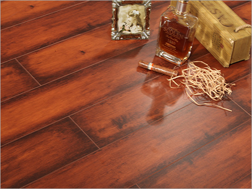Wooden Flooring - 8 Millimeter Laminate, Durable Wood Material with Classic Aesthetic