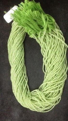Peridot Micro Faceted Beads