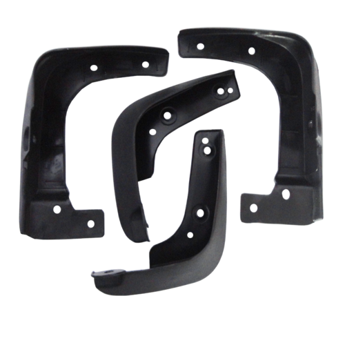 Mudflap For Grand I 10 - Durable P.P Material, Set of 4 Pcs with Nut & Bolts, Flexible Design
