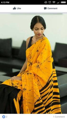 Traditional Hand-block Sarees with blouse
