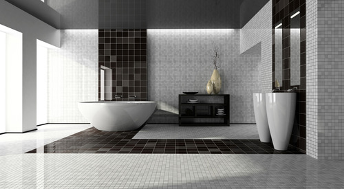 WHITE PORCELAIN WALL TILES