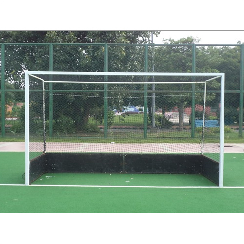 Hockey Goal Post - Aluminium Rectangle | High Intensity Discharge Lighting, Waterproof, White Finish