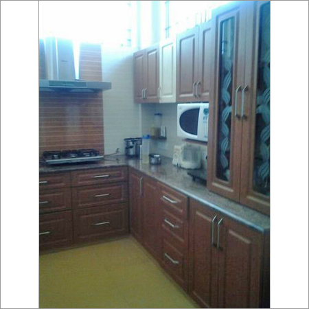 Small Wooden Modular Kitchen