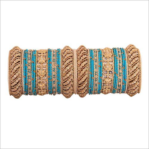 Golden Aluminum Bangles Set