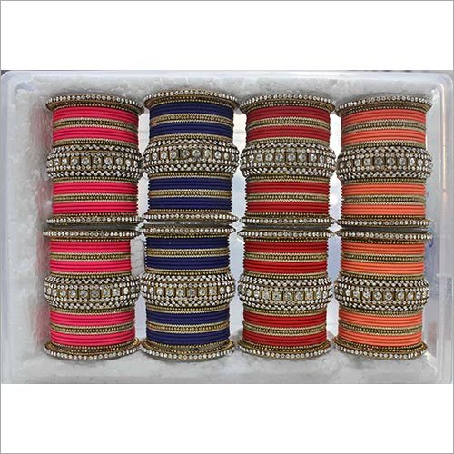 Multi Color Aluminum Bangles Set