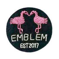 Military Badges - Fabric, Round, Black | Hand Embroidered Design With Distinctive Patterns