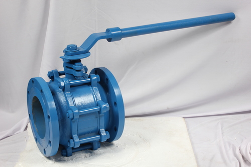Cast Steel Three Piece Flanged Ball Valve Pressure: High Pressure