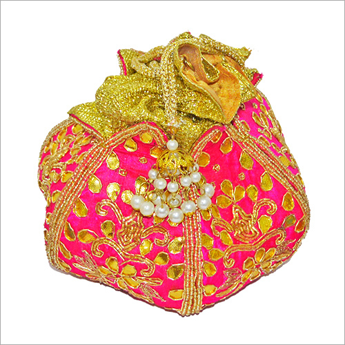 Embroidered Potli Bag Design: Gota Patti
