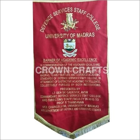 Embroidery Flag Banner - All Size, Multicolor Printed Design | Perfect for Events, Celebrations, and Promotions