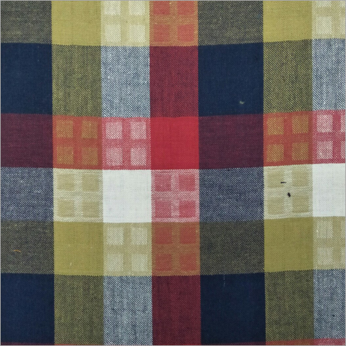 Cotton Checks Fabrics - 58" Width, 150 GSM | Red, Breathable, Comfortable, Durable, Soft Texture, Stylish, Versatile