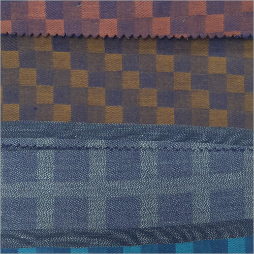 Fancy Cotton Plus Grindle Mix Fabrics - Cotton Blend, 58" Width, Brown Color, 150 gsm Weight | Breathable, Durable, Soft Texture, Stylish Patterns, Versatile Usage