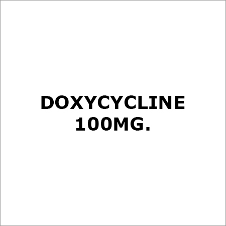 Doxycycline 100Mg. Application: Bacteria