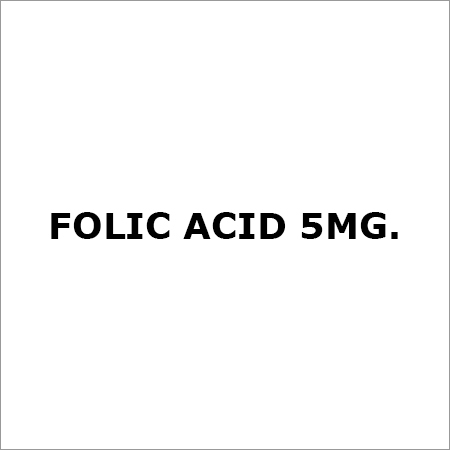 Folic Acid 5Mg.