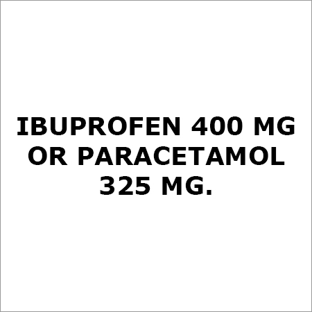 Ibuprofen 400 Mg Or Paracetamol 325 Mg,