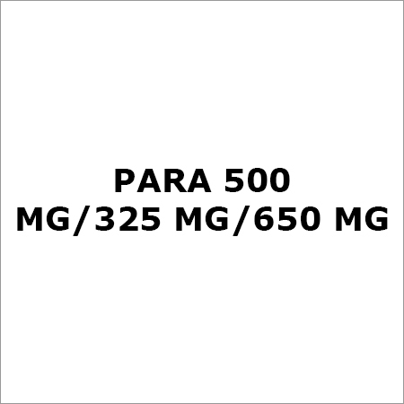 Para 500 Mg-325 Mg-650 Mg