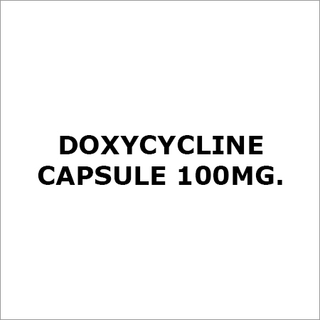 Doxycycline 100Mg Capsule  Application: Bacteria