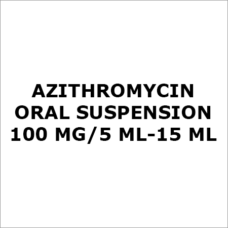 Azithromycin Oral Suspension 100 Mg-5 Ml-15 ML