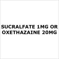 Sucralfate 1Mg Or Oxethazaine 20Mg
