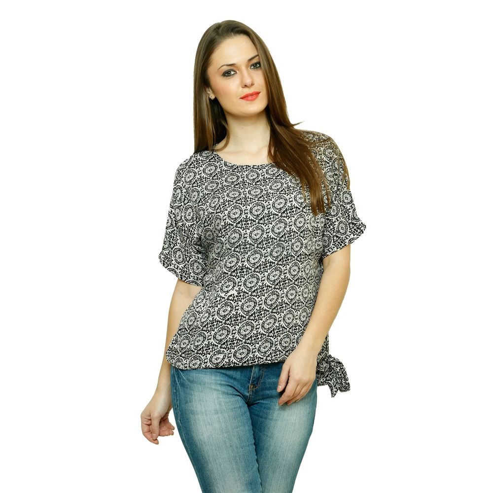 Womens Casual Rayon Printed Top