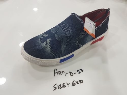 Men Casual Shoe All Types - Canvas, Size 6, Navy Blue | Slip-On, Comfort, Durability, Breathability, Lightweight Rubber Sole