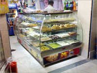 L Shape Bend Glass Counter