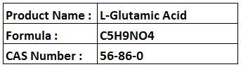 L-Glutamic Acid - White Crystalline Powder, CAS 56-86-0 | Protein Synthesis, Flavor Enhancer, Food Additive