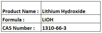 Lithium Hydroxide