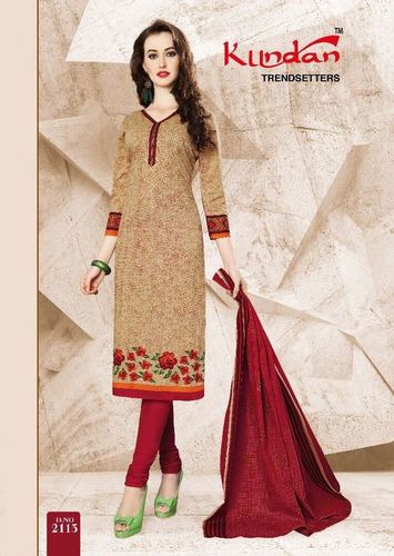 kundan  Cotton Printed Dress Material