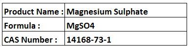 Magnesium Sulphate
