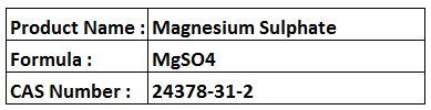 Magnesium Sulphate