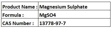 Magnesium Sulphate - MgSO4, 99% Purity, 25kg Bags | Brewing Salt, Ion Adjustment, Beer Production