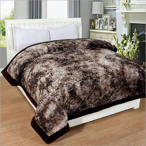 Mink Blanket - 100% Polyester, Full and King Sizes | Knitted, Printed for Home, Hotel, Bedding, and Travel Use