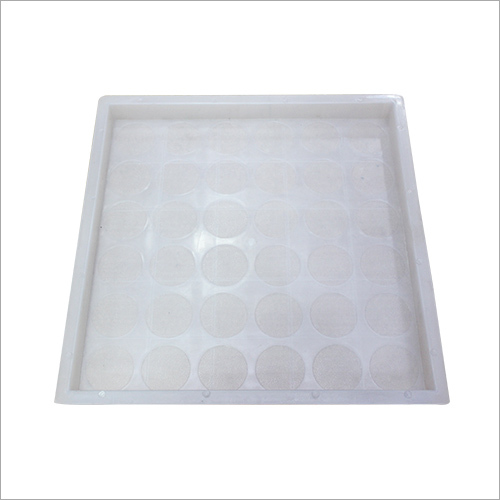 Round Circle Checkered Tile Interlocking Mould