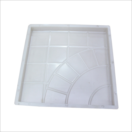 Single Round Chequered Tiles Mould